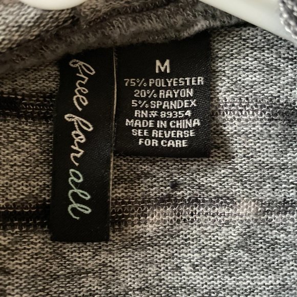 Black, Gray, & White Hooded Long Sleeve - Picture 3 of 3